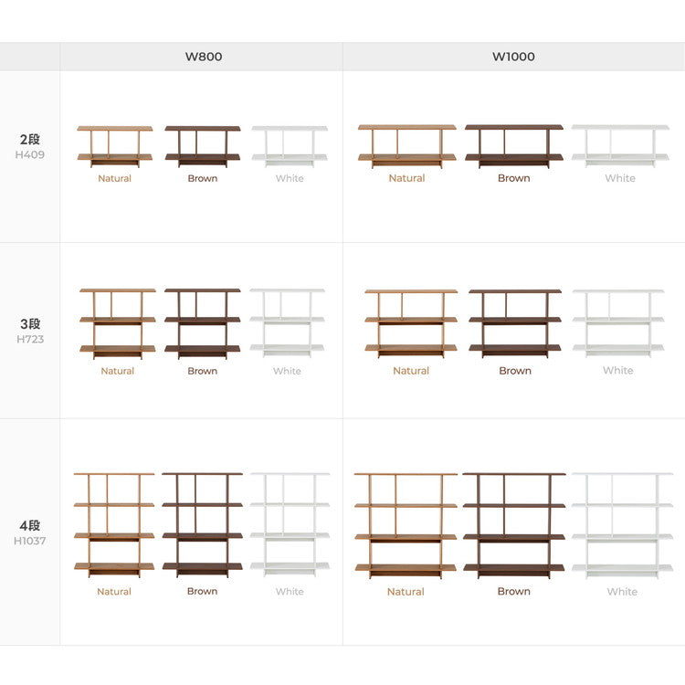 roomnhome バルトスクエアラック 幅80cm 3段オープンラック木製 見せる収納 収納 サイドテーブル メイクスペース デザインラック シェルフ スリム ディスプレイラック 本棚 ブラウン 韓国インテリア