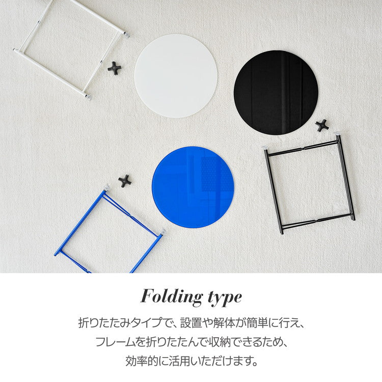 rooomnhome ガラス サイドテーブル 幅40cm 丸形 アンドラウンドガラステーブル ダイニング ガラステーブル 韓国インテリア コンパクト 小さめ ミニテーブル ナイトテーブル ソファーテーブル