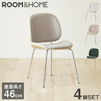 roomnhome ダイニングチェア 4脚セット おしゃれ ジャクソンベントウッドチェア 【リコメン堂限定】背もたれ ミッドセンチュリー 高級インテリア 韓国 インテリア チェア 北欧(代引不可)