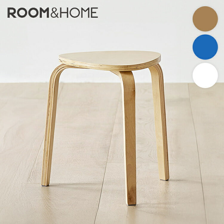 roomnhome スツール スタッキング コンパクト キッチン ダイニング おしゃれ ウッドチェア 木製 丸 丸椅子 腰掛け チェアー イス 椅子 いす 背もたれなし 北欧 シンプル モダン 丸