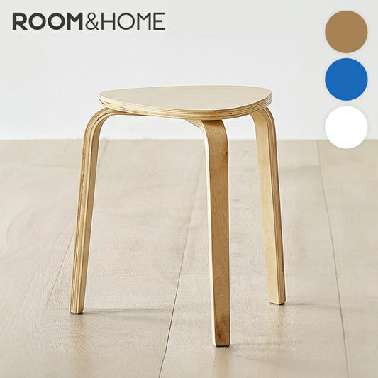 roomnhome スツール スタッキング コンパクト キッチン ダイニング おしゃれ ウッドチェア 木製 丸 丸椅子 腰掛け チェアー イス 椅子 いす 背もたれなし 北欧 シンプル モダン 丸