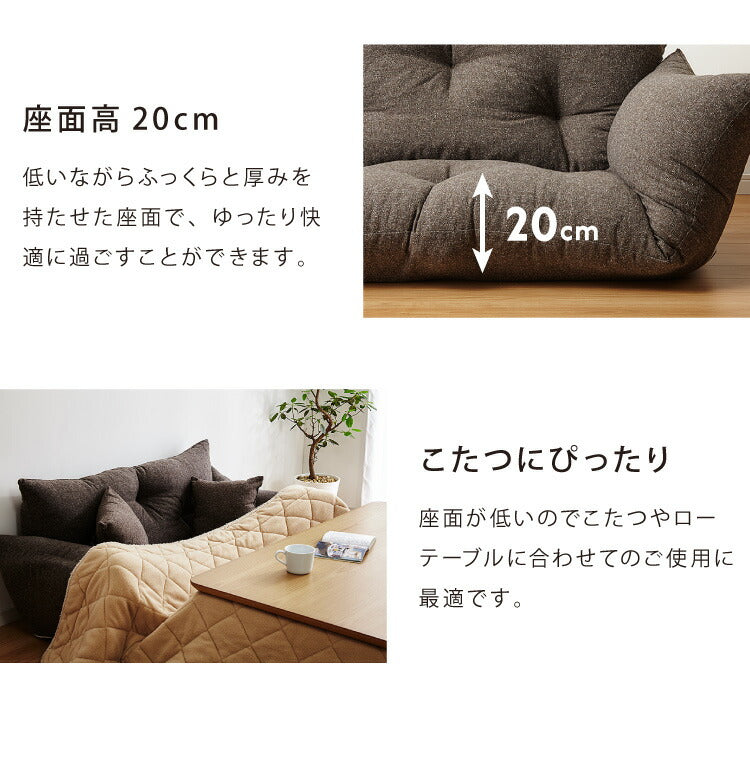 日本製 国産 フロアソファ ソファー ソファ ローソファ こたつソファ 二人掛け 2人掛け かわいい 北欧 ロースタイル コンパクト ハイバック(代引不可)