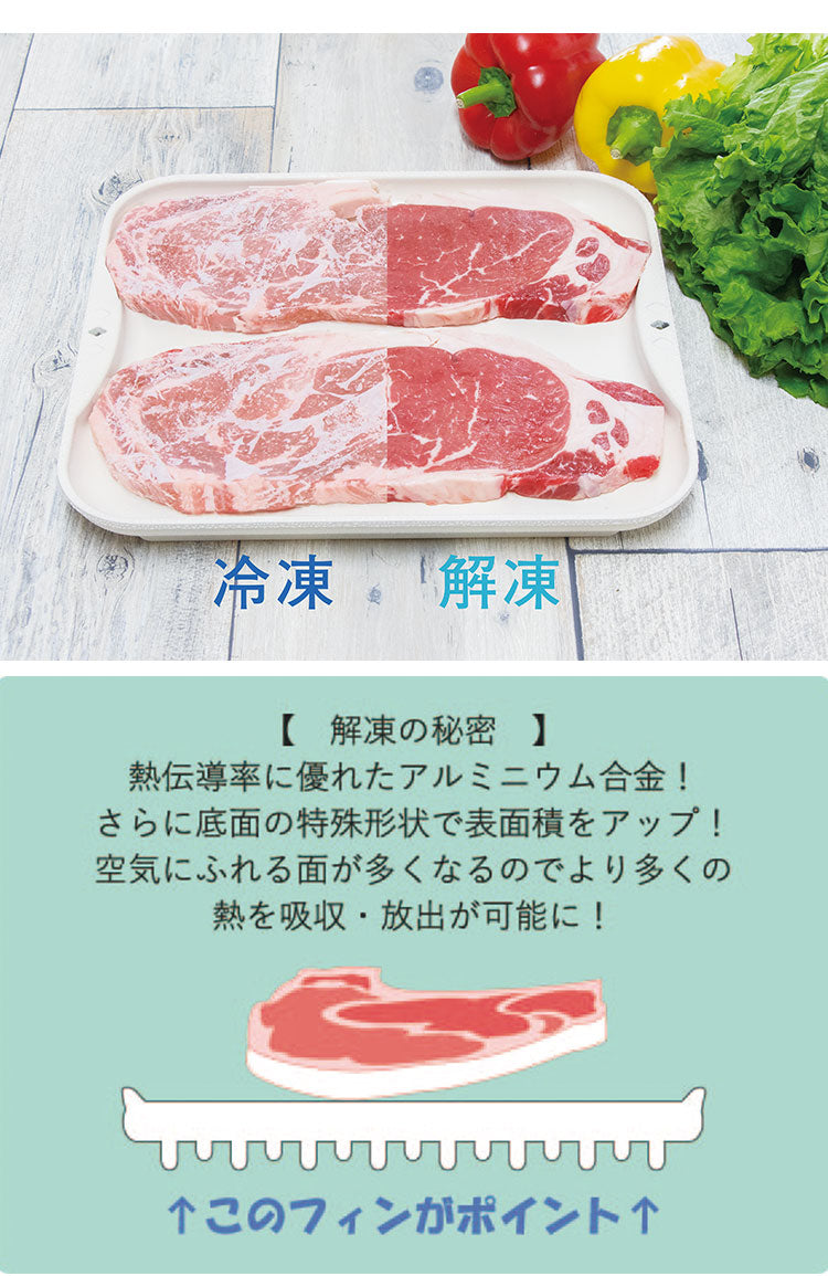 解凍皿 Newクイッ君 杉山金属 日本製 解凍プレート 急速解凍 解凍皿 Newクイッ君 杉山金属 日本製 解凍プレート 急速解凍
