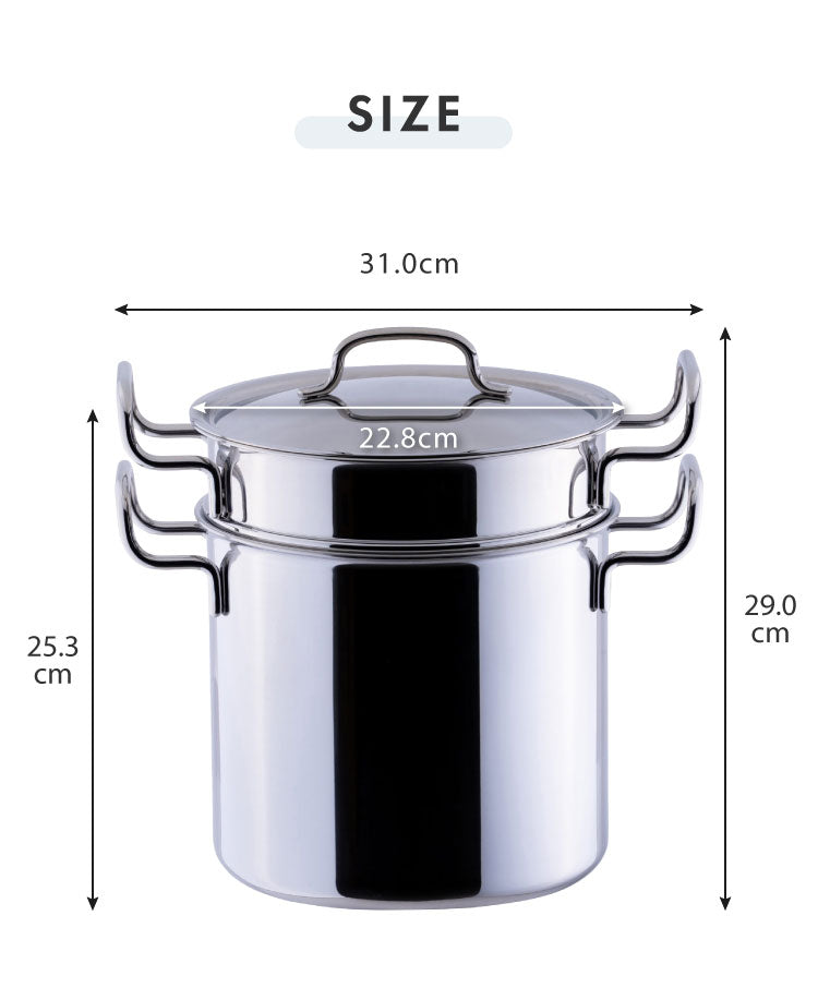 ジオ・プロダクト 日本製 パスタポット 21cm GEO-21P パスタ鍋 ガス火