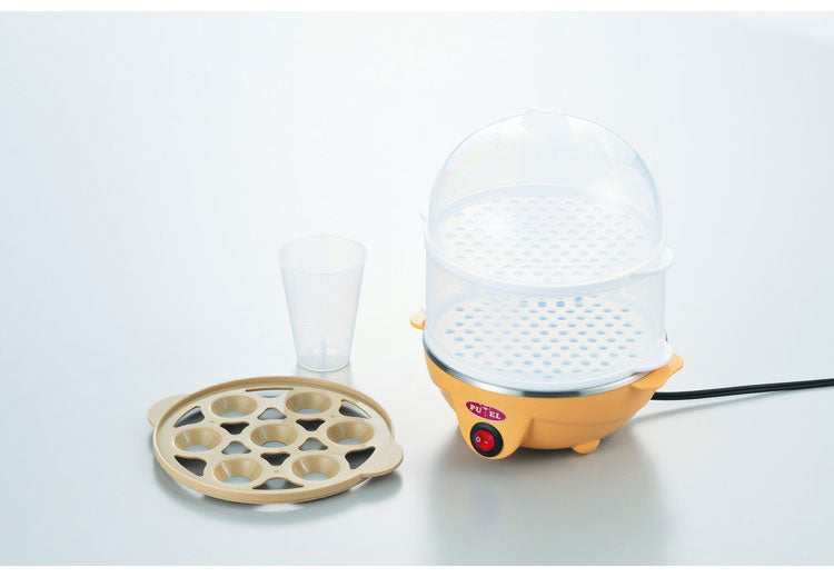 タマハシ 蒸し器 スチーマー 2段 蒸し機 小さい 電気 小さめ ステンレス おしゃれ 調理器具 そのまま食卓 調理家電 料理用 手軽 一人暮らし 一人用 温野菜 小型 蒸し野菜 二段