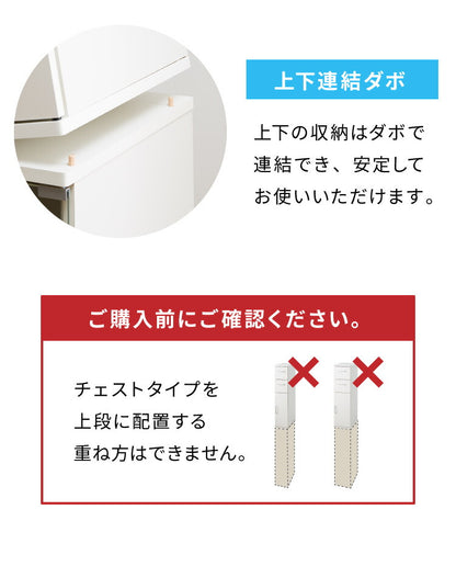 スタッキング すきま収納 25cm ストッカー 隙間収納 キッチン収納 キッチンラック 幅25 食器棚 スタッキングできる ランドリーラック 白 (代引不可)