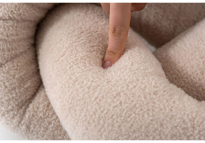 ロープクッション クッション 韓国 おしゃれ かわいい フロアクッション 結び目 ロープ インテリア 雑貨 北欧 柔らかい ベージュ ブルー グレー(代引不可)