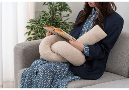 ロープクッション クッション 韓国 おしゃれ かわいい フロアクッション 結び目 ロープ インテリア 雑貨 北欧 柔らかい ベージュ ブルー グレー(代引不可)