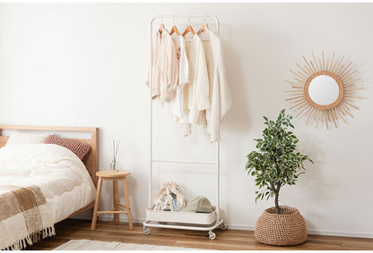 ハンガーワゴン LFS-51 東谷 ハンガーラック コートハンガー ワゴン ハンガー コート掛け 衣類収納 収納家具 洋服掛け ポールハンガー スチール キャスター付き ストッパー付き 高さ調整可能(代引不可)