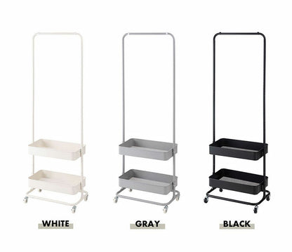 ハンガーワゴン LFS-52 東谷 ハンガーラック コートハンガー ワゴン ハンガー コート掛け 衣類収納 収納家具 洋服掛け ポールハンガー スチール キャスター付き ストッパー付き 高さ調整可能(代引不可)