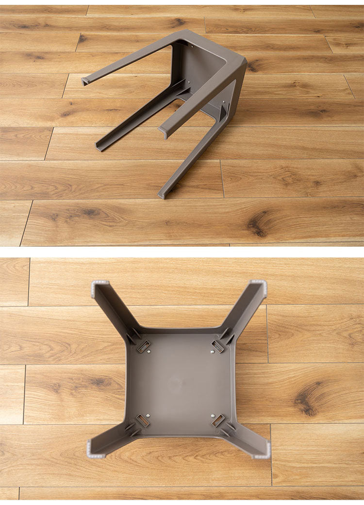 スタッキングスツール ミドルタイプ 積み重ね スタッキング チェア 椅子 シンプル 腰掛 ポリプロピレン 背もたれなし 完成品 省スペース 来客用 モダン 椅子 玄関 黒 ブラック(代引不可)