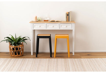 スタッキングスツール ハイタイプ 積み重ね スタッキング チェア 椅子 シンプル 腰掛 ポリプロピレン 背もたれなし 完成品 省スペース 来客用 モダン 椅子 玄関 黒 ブラック(代引不可)