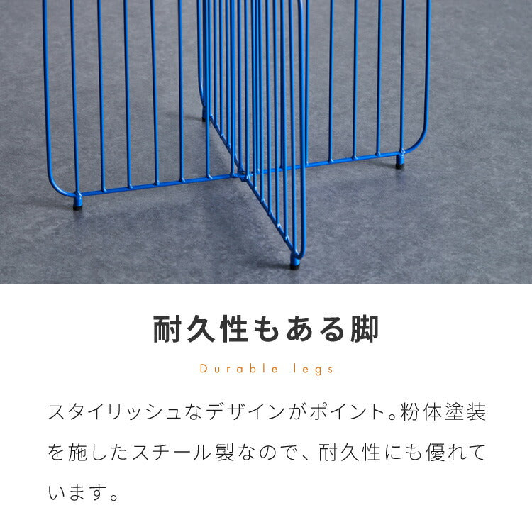 ラウンドテーブル 直径48cm ローテーブル サイドテーブル センターテーブル 丸 円形 アクセント 青 ブルー 差し色 ブルーインテリア 韓国インテリア 可愛い かわいい おしゃれ(代引不可)