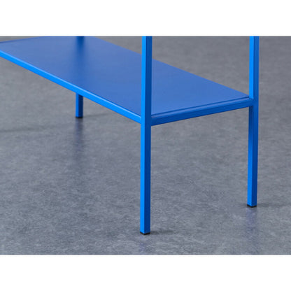 スチールラック 幅62.5cm 奥行24cm スリム プランター台 隙間収納 棚 ラック ディスプレイ アクセント 青 ブルー 差し色 ブルーインテリア 韓国インテリア 可愛い かわいい おしゃれ(代引不可)