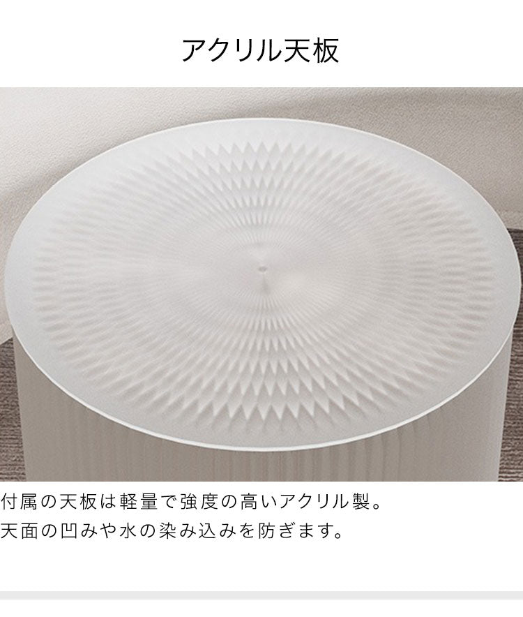 ペーパーテーブル 折りたたみ 幅56cm 高さ50cm 円形 天板付 紙製 ハニカム構造 耐荷重50kg 撥水加工 クラフト紙 ナチュラル ブラック ホワイト レッド おしゃれ 北欧 モダン 紙テーブル 丸テーブル(代引不可)