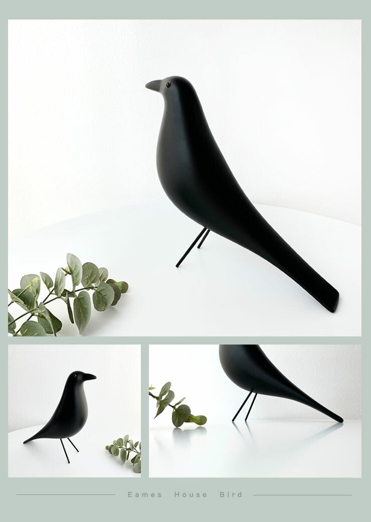 イームズハウスバード イームズ ブラック 天然木 リプロダクト品 北欧 オブジェ Eames House Bird Charles & Ra –  Branchée Beauté