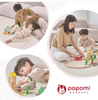 popomi ポポミ メッシュベビーサークル 120×70cm ベビーサークル 赤ちゃん メッシュ 持ち運び コンパクト ホワイト クリーム グレー ベビー 子ども(代引不可)
