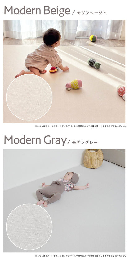 popomi ポポミ プレイマット ロールマット クッションマット フロアマット ジョイントマット ベビー 赤ちゃん PVC シームレス フリーカット 厚手 マット 幅140cm 奥行500cm 厚さ1.5cm(代引不可)