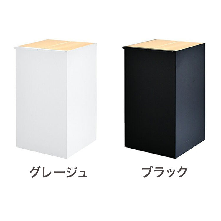 rootis 日本製 隠せるデザインゴミ箱 ダストボックス 15L×2分別 幅30cm 隠しキャスター 天然木 蓋付き スリム ダストボックス ゴミ箱 30リットル 30L おしゃれ(代引不可)