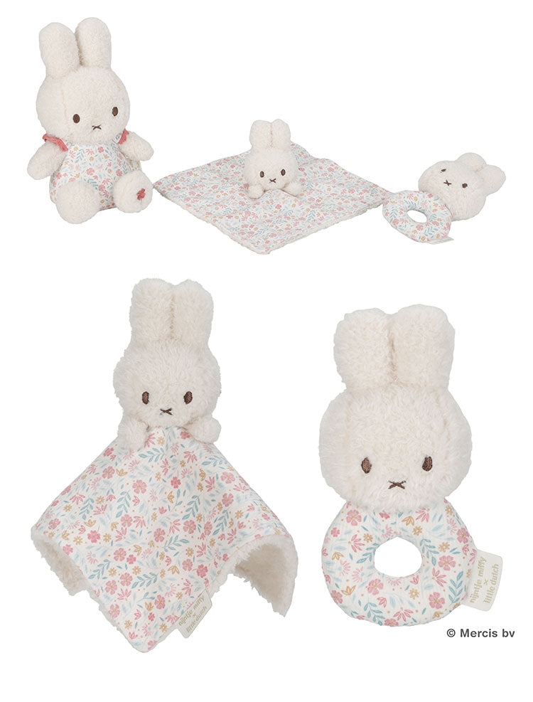 miffy LittleDutch ギフトボックス3点セット ぬいぐるみ ラトル ラッキーブロッサム ラッキーリーブス ギフト 赤ちゃん ミッフィー ベビー 0歳 かわいい おしゃれ セット リトルダッチ 出産祝い