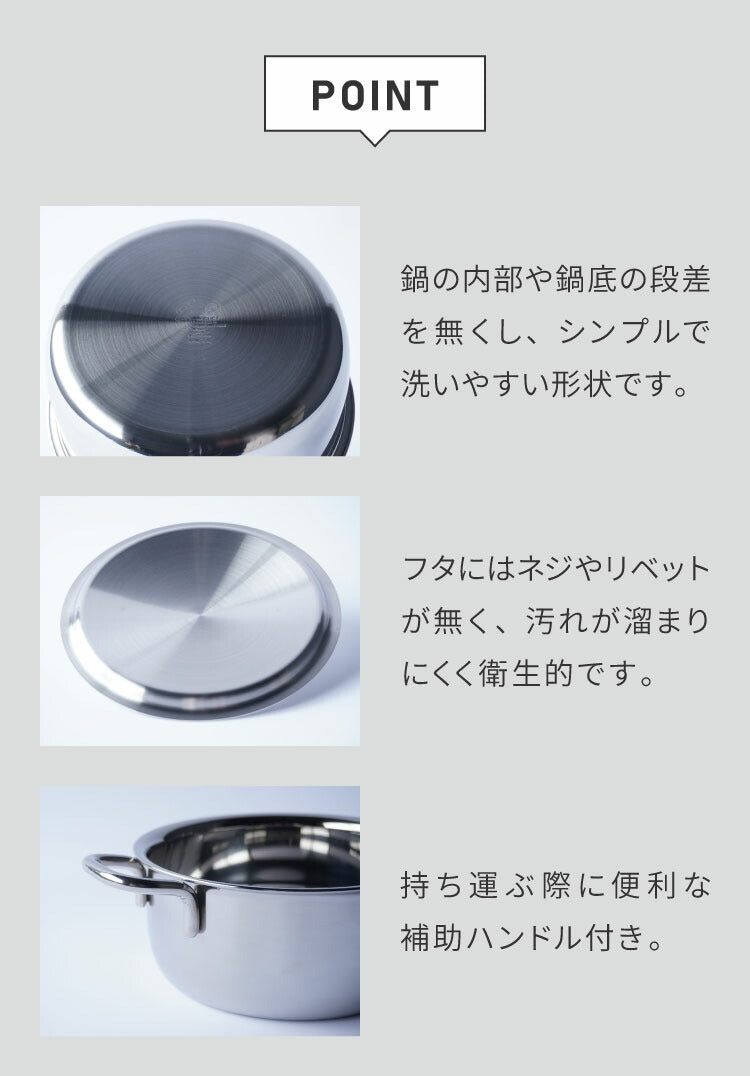 ジオ・プロダクト 日本製 片手鍋 14cm GEO-14N ガス火・IH対応 オーブン可 GEO ジオ 服部幸應先生 国産 宮崎製作所 Miyaco ジオプロダクト