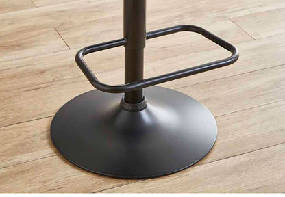 カウンターチェア 背もたれ 肘付き バーチェア 昇降式 回転 ハイチェア カウンター ハイスツール ヴィンテージ風 クリーム ライトブラウン(代引不可)