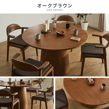 【10/31まで新商品キャンペーン！円形 ダイニングテーブル 120 丸型 テーブル 単品 直径120cm 4人掛け 丸テーブル 円形テーブル ダイニング テーブルのみ 円卓 木 木製 木目 カフェ デザイナーズ 4人 4人用 北欧 おしゃれ(代引不可)
