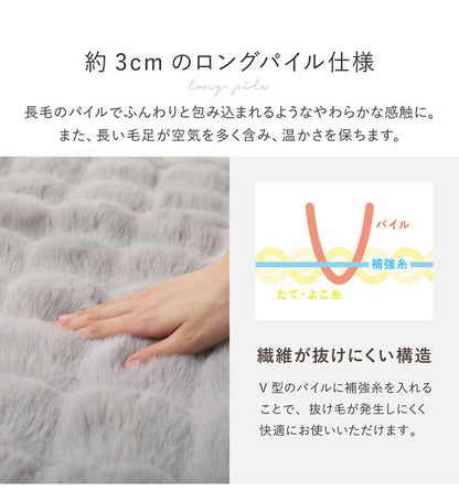 もこもこ 毛布 掛け布団 シングル ポコポコ毛布 ルナ 140×200cm ふわふわタッチ ラビットファー 布団 掛け布団 ケット 可愛い かわいい おしゃれ(代引不可)