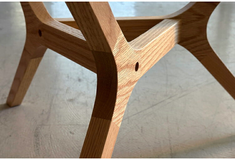 円形ガラステーブル 木製脚部 83cm 円形ガラステーブル 木製脚部 83cm リビングテーブル 丸 ガラス