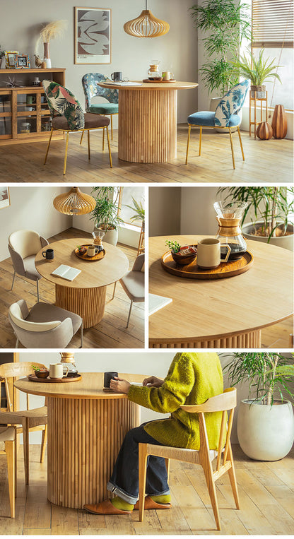 円形テーブル ロペス UT 円形 DT 100 東馬 ナチュラル ダイニングテーブル オーク突板 ラバーウッド 一本脚 モダン家具 北欧風 組立簡単 インテリア 丸テーブル 食卓テーブル シンプル家具(代引不可)