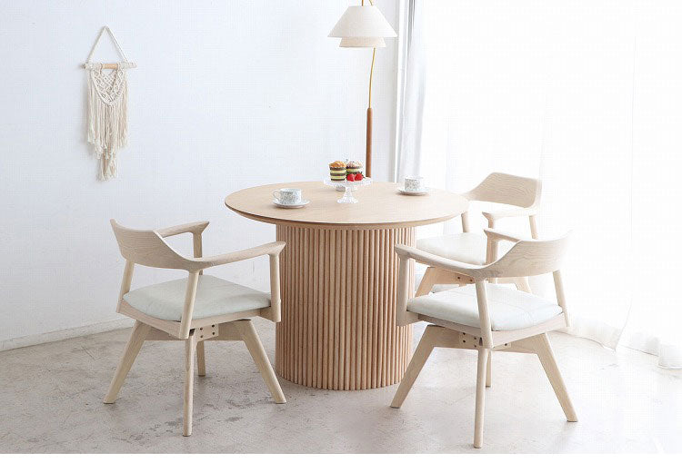 円形テーブル ロペス UT 円形 DT 100 東馬 ナチュラル ダイニングテーブル オーク突板 ラバーウッド 一本脚 モダン家具 北欧風 組立簡単 インテリア 丸テーブル 食卓テーブル シンプル家具(代引不可)