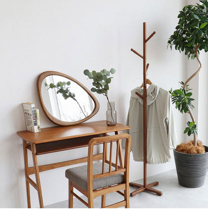 ウォールミラー 幅45 奥行2.2 高さ65 ミラー 壁掛けミラー デザインミラー インテリアミラー 丸型ミラー 不定形ミラー 玄関ミラー リビングミラー シンプル鏡 北欧風鏡(代引不可)