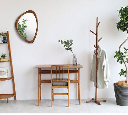 ウォールミラー 幅45 奥行2.2 高さ65 ミラー 壁掛けミラー デザインミラー インテリアミラー 丸型ミラー 不定形ミラー 玄関ミラー リビングミラー シンプル鏡 北欧風鏡(代引不可)