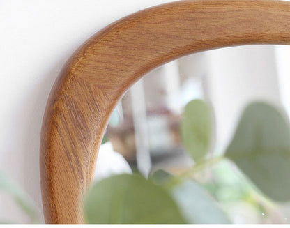 ウォールミラー 幅45 奥行2.2 高さ65 ミラー 壁掛けミラー デザインミラー インテリアミラー 丸型ミラー 不定形ミラー 玄関ミラー リビングミラー シンプル鏡 北欧風鏡(代引不可)