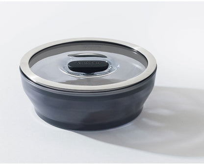 MEYER マイヤー Anyday 浅型ディッシュ 18cm 1.2L 電子レンジ対応 調理器 食洗機対応 耐熱ガラス ブラック エニディ ANY-SD18BK 電子レンジ用調理器具 レンジ用調理器 電子レンジ用蒸し器 1~2人分