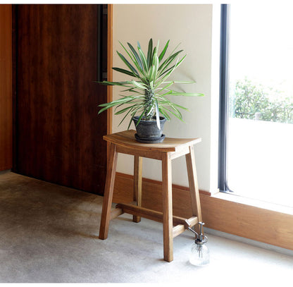 Jardin Stool L ジャルダン スツール ベンチ MHO-600ST 天然木 マホガニー マホガニースツール ヴィンテージ レトロ モダン 収納 木製 おしゃれ(代引不可)