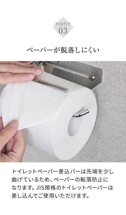 トイレットペーパーホルダー ステンレス シングル Thea シア シンプルデザイン スタイリッシュ 無機質 シルバー 店舗用 家庭用 店 ショッピングモール デパート オフィス ホテル コテージ 宿泊施設(代引不可)