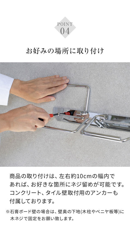 トイレットペーパーホルダー ステンレス ダブル Thea シア シンプルデザイン スタイリッシュ 無機質 シルバー 店舗用 家庭用 店 ショッピングモール デパート オフィス ホテル コテージ 宿泊施設(代引不可)