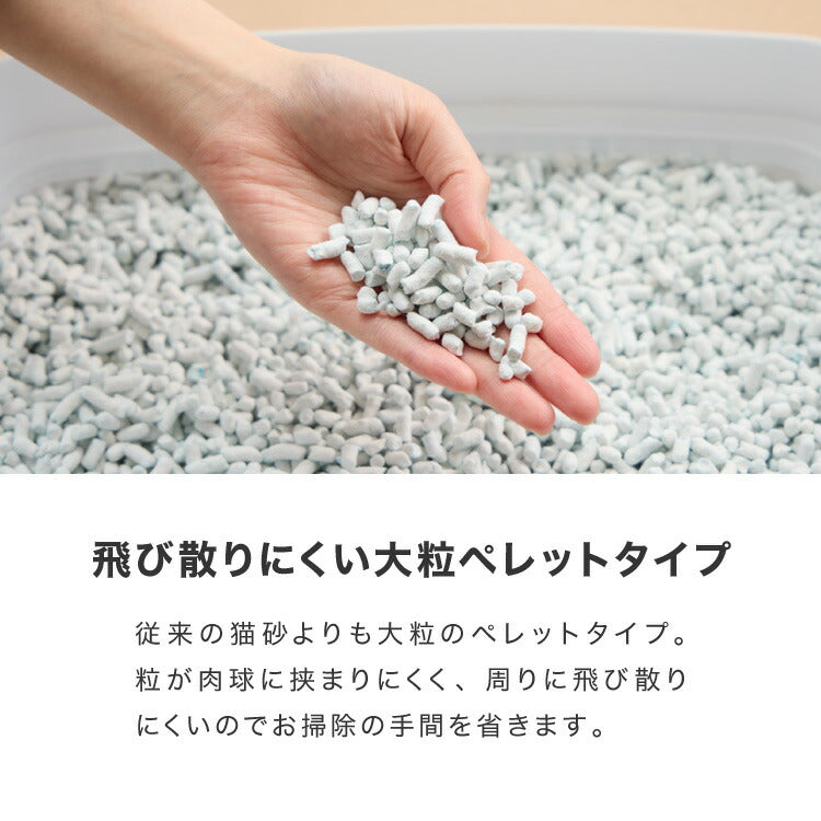 猫砂 紙 紙砂 60L 12L×5袋 日本製 国産 色が変わる 消臭 固まる 流せる トイレに流せる 燃やせる 燃えるゴミ 小さく固まる 青色に変わる 紙の猫砂 猫トイレ トイレ砂 大容量 多頭飼い CL-BL60