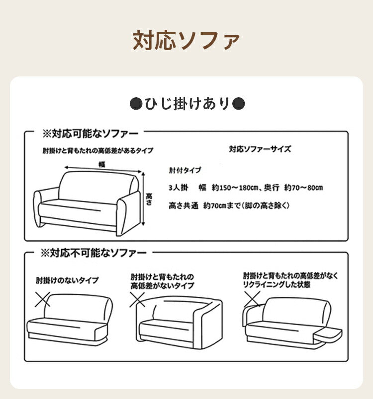 ソファーカバー 3人掛け 2人掛け 肘付き 肘なし 伸縮 北欧 おしゃれ ソファー カバー ストレッチ [お得なソファカバー2WAYニットフィットカバー 2人掛け/3人掛け用] リ・フィット 肘つき 肘あり【訳あり】