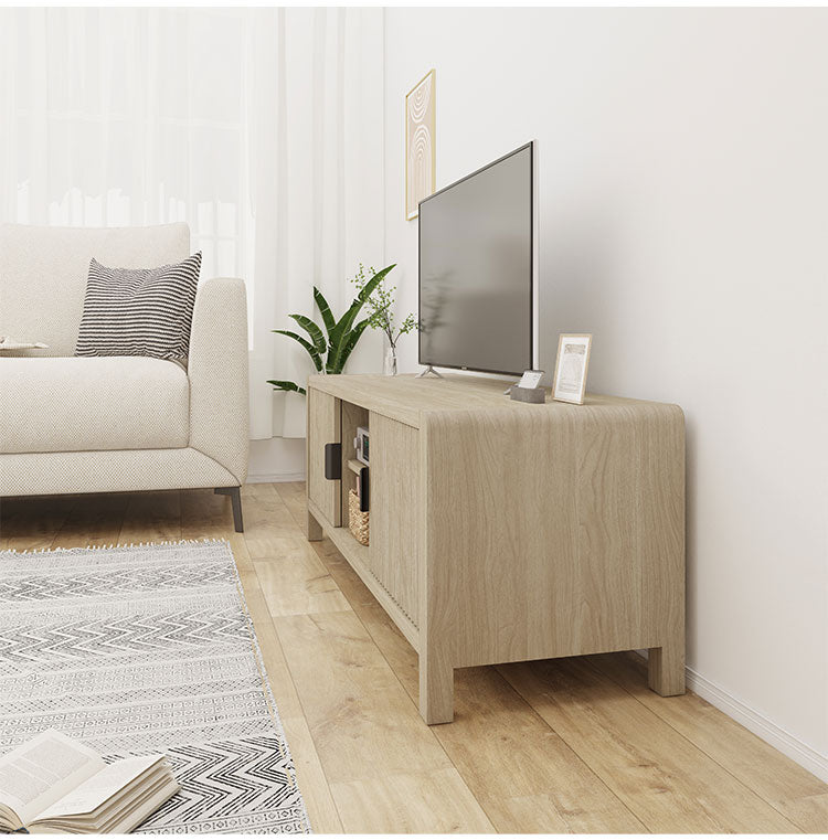 テレビスタンド ローボード テレビラック リビング テレビボード リビングボード 引き出し収納 ロータイプ リビング収納 棚付き ナチュラル テレビ下収納 収納 収納家具 かわいい 木目調 韓国インテリア ROOMY(代引不可)