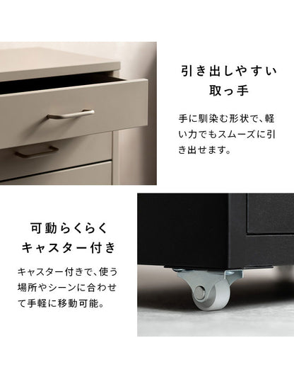 ドロワーキャビネット Muun ムーン 7杯引き出しタイプ 幅35cm 高さ68cm 奥行26cm 収納ボックス 収納 引き出し 引き出し収納 コンパクト 卓上キャビネット キャビネット 卓上 スチール マットスチール(代引不可)