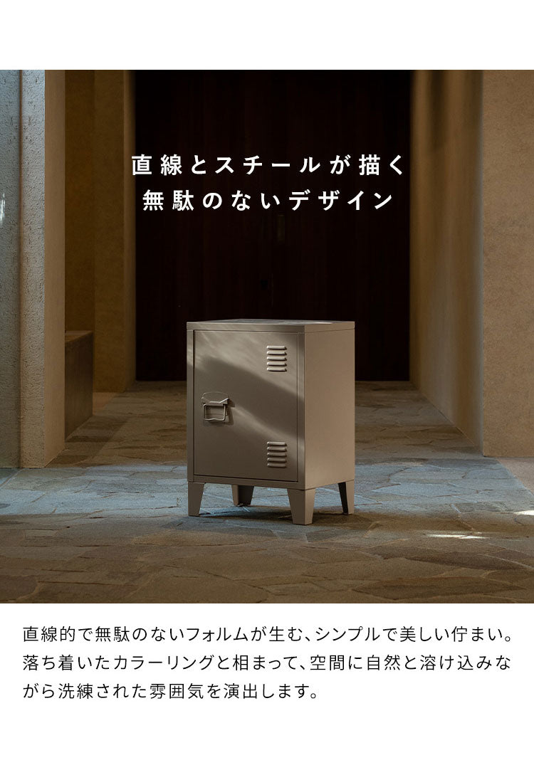 ロッカー Muun ムーン 1枚扉 コンパクト 幅40cm 奥行30cm 高さ57cm マット スチール コンパクト 整理整頓 収納 収納棚 書類 日用品 すっきり収納 マグネット付き おしゃれ シンプル ロッカー収納(代引不可)