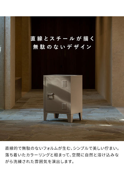 ロッカー Muun ムーン 1枚扉 コンパクト 幅40cm 奥行30cm 高さ57cm マット スチール コンパクト 整理整頓 収納 収納棚 書類 日用品 すっきり収納 マグネット付き おしゃれ シンプル ロッカー収納(代引不可)