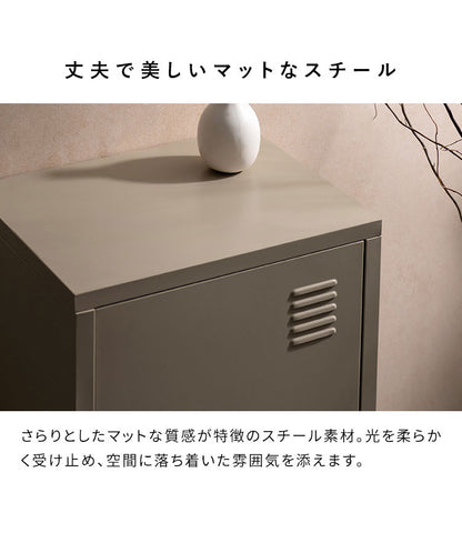 ロッカー Muun ムーン 1枚扉 コンパクト 幅40cm 奥行30cm 高さ57cm マット スチール コンパクト 整理整頓 収納 収納棚 書類 日用品 すっきり収納 マグネット付き おしゃれ シンプル ロッカー収納(代引不可)