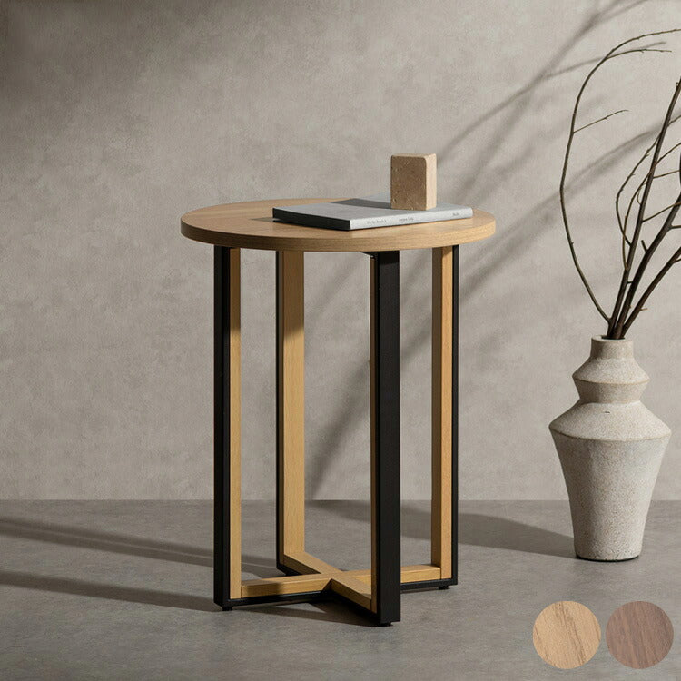 サイドテーブル ラウンドサイドテーブル ラウンド天板 ソファ横 ベッド横 テーブル シンプル おしゃれ コンパクトサイズ 高さ50cm ソファサイド ベッドサイド ライトスタンド Roano ロアーノ(代引不可)