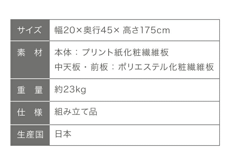 日本製 サニタリーチェスト 幅20cm すき間収納 サニタリー すき間 チェスト ランドリー 棚 ラック チェスト ランドリー収納 北欧 スリム 大容量(代引不可)