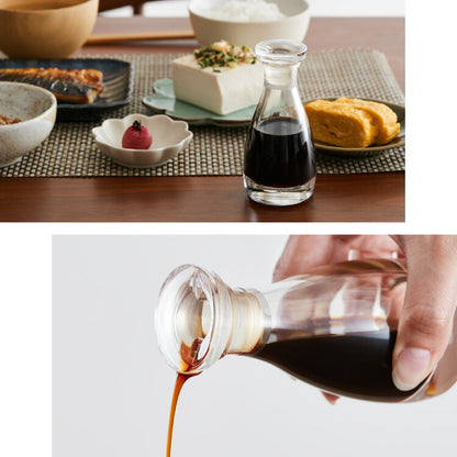 THE 液だれしない 醤油差し 80ml 日本製 紙箱入り 鮮度 調味料ポット オイル ビネガー 透明 ガラス 硝子 クリスタル クリスタルガラス おしゃれ レトロ シンプル 卓上調味料 卓上小物 中川政七商店 ザ