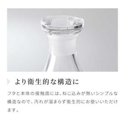 THE 液だれしない 醤油差し 80ml 日本製 紙箱入り 鮮度 調味料ポット オイル ビネガー 透明 ガラス 硝子 クリスタル クリスタルガラス おしゃれ レトロ シンプル 卓上調味料 卓上小物 中川政七商店 ザ