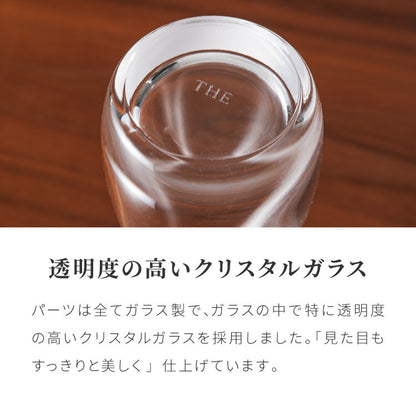 THE 液だれしない 醤油差し 80ml 日本製 紙箱入り 鮮度 調味料ポット オイル ビネガー 透明 ガラス 硝子 クリスタル クリスタルガラス おしゃれ レトロ シンプル 卓上調味料 卓上小物 中川政七商店 ザ